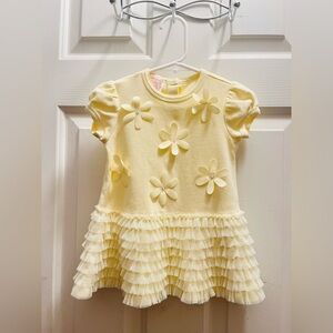 Yellow Floral Baby Dress